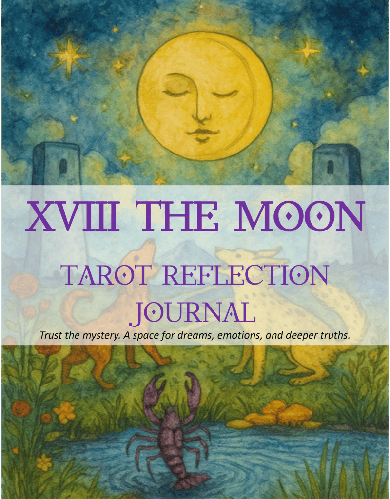 18 moon tarot card LR